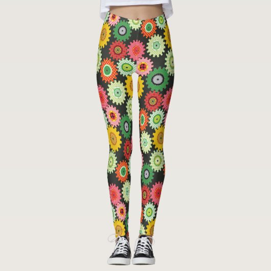 Leggings Patterned Gears (Devant)