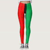 Leggings Patterns de Kwanzaa Colors (Devant)