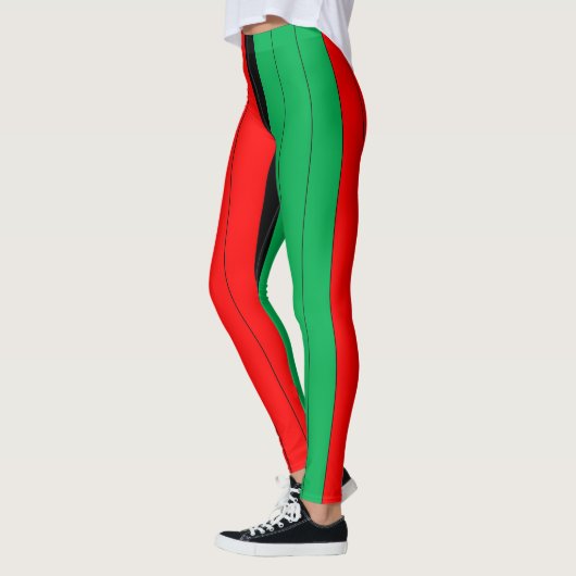 Leggings Patterns de Kwanzaa Colors (Gauche)