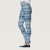 Leggings Patters Blue White Knit (Gauche)