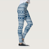 Leggings Patters Blue White Knit (Droite)