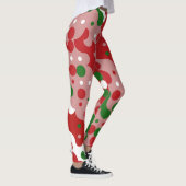 Leggings Patters de Groovy Funky Mod Retro Christmas (Droite)