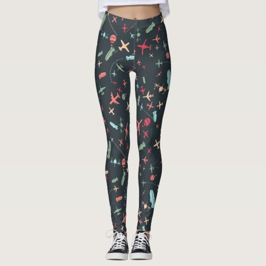 Leggings Patters de l'aviation (Devant)
