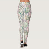 Leggings Patterson de Travel Stamp (Dos)