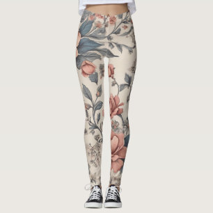 Leggings Pattes à motif floral.
