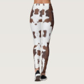 Leggings pattes blanches brunes (Dos)