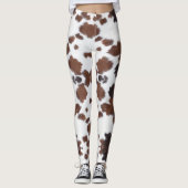 Leggings pattes blanches brunes (Devant)
