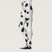 Leggings Pattes de vache - Noir sur blanc Coat Regarder de (Gauche)