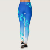 Leggings Pattes d'ours de bleu glacier - guêtres (Dos)