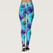 Leggings Pattes d'ours sur le bleu 2,0 - guêtres (Dos)