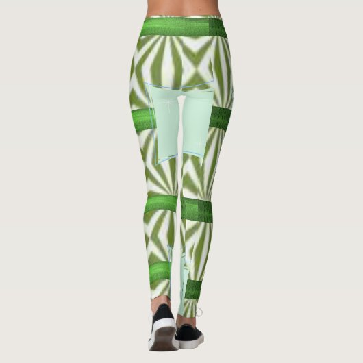 Leggings pattes longues vertes (Dos)