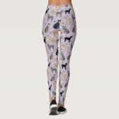 Leggings Pattes Pitbull et pattes d'os (Dos)