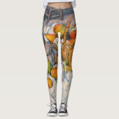 Leggings Paul Cezanne - Nature morte avec panier (Devant)