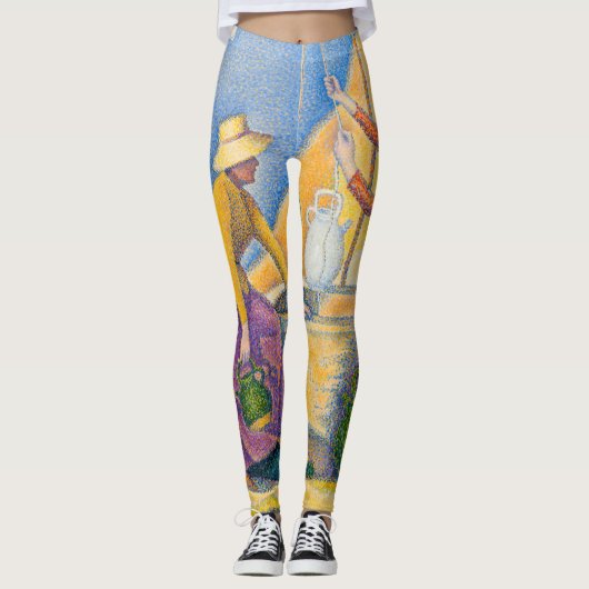 Leggings Paul Signac - Femmes dans le puits (Devant)