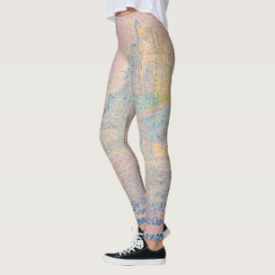 Leggings Paul Signac - Mont Saint Michel Fog et Soleil