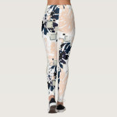 Leggings Paume de la jungle tropicale feuille (Dos)