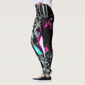 Leggings Pavots foncés (Gauche)