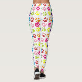 Leggings Paws Colorés, Paws Chiens, Paws Chat (Dos)