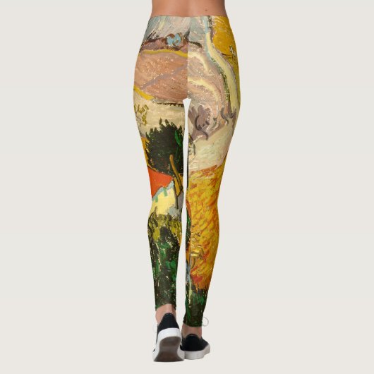 Leggings Paysage avec Maison et PloughmaVincent van Gogh (Dos)