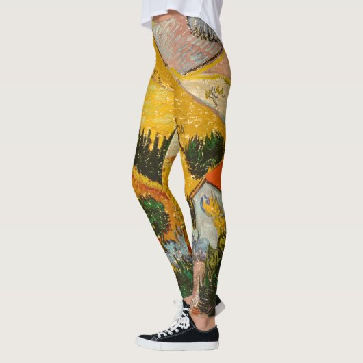 Leggings Paysage avec Maison et PloughmaVincent van Gogh (Gauche)