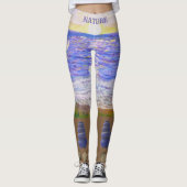 Leggings Paysage de plage moderne (Devant)