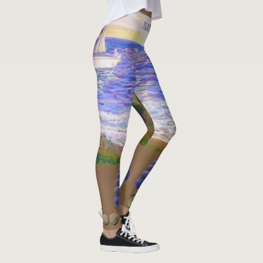 Leggings Paysage de plage moderne (Droite)