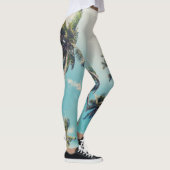 Leggings Paysage de plage tropicale de Serenity (Droite)