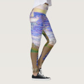 Leggings Paysage moderne de plage (Droite)
