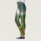 Leggings Paysage naturel des oiseaux de la forêt verte (Gauche)