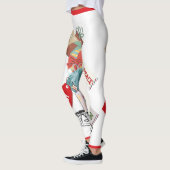Leggings Peace Love Joy Festive moderne Noël (Gauche)