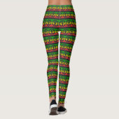 Leggings Peace Power - Rasta Freedom - Reggae Yoga (Dos)