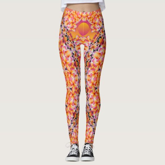 Leggings Peach Flower (Devant)