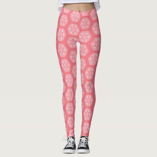Leggings Peach Mandala (Devant)