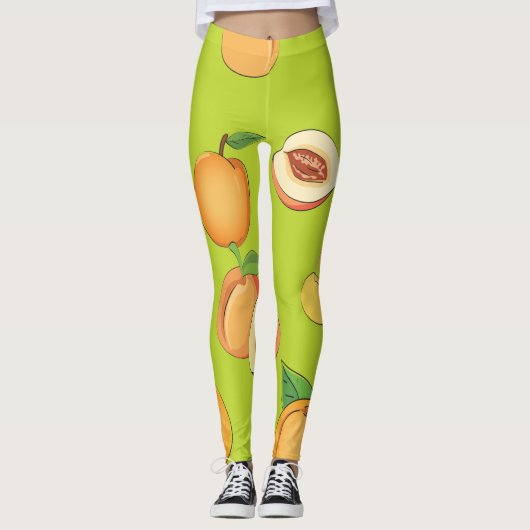 Leggings Peach Pattern 4 (Devant)