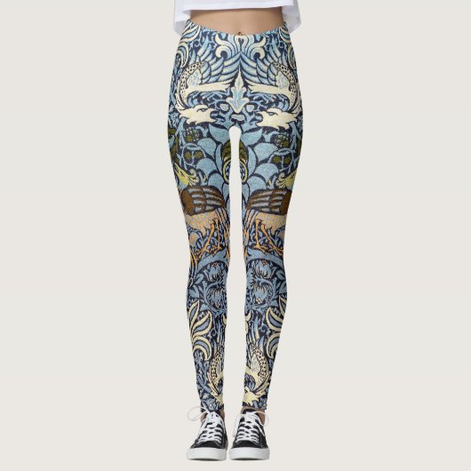 Leggings Peacock et Dragon, William Morris (Devant)