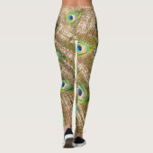 LEGGINGS PEACOCK FANCY FEATHERS #3 (Dos)