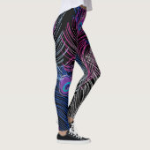 Leggings Peacock Feathk Dark : Gorgeous Design Vintage (Droite)
