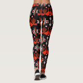 Leggings Peacock Paon Bird Fold Art (Dos)
