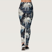 Leggings Pearl Galaxy Floral Navy Motif bleu (Dos)