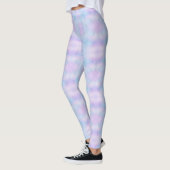 Leggings Pearly Psychedelic Pastel Lavender bleu rose (Gauche)