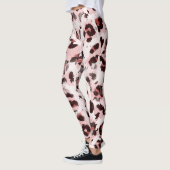 Leggings Peau Animal Léopard : Élégance Teinture Tie. (Gauche)