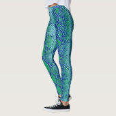 Leggings Peau colorée de serpent (Gauche)