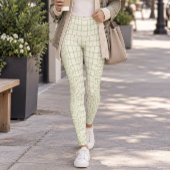 Leggings Peau d'alligator vert clair