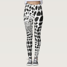 Peau d'animal en noir et blanc