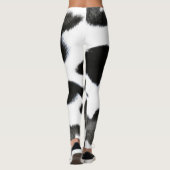 Leggings Peau de chat noir et blanc (Dos)