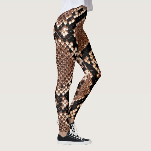 Leggings Peau de Crotale Diamanté Occidental (Droite)