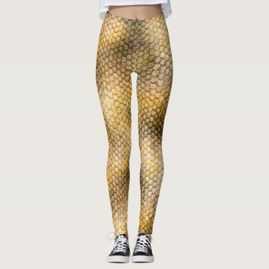 Leggings Peau de dragon doré (Devant)