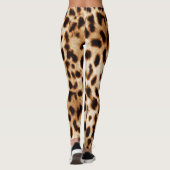 Leggings Peau de léopard, authentique Motif de la faune. (Dos)