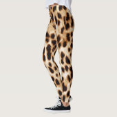 Leggings Peau de léopard, authentique Motif de la faune. (Gauche)