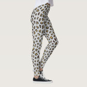 Leggings Peau de léopard Brown et blanc (Droite)